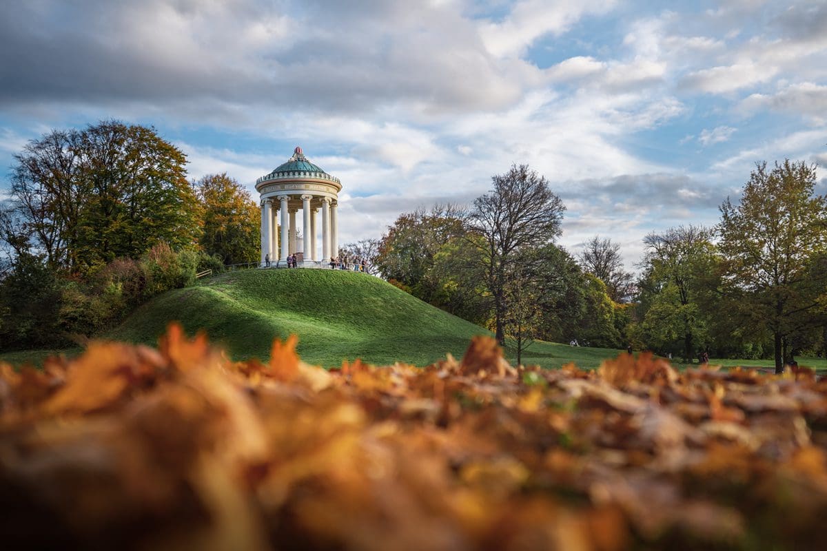 Monopteros in the Munich English Garden, Bavaria