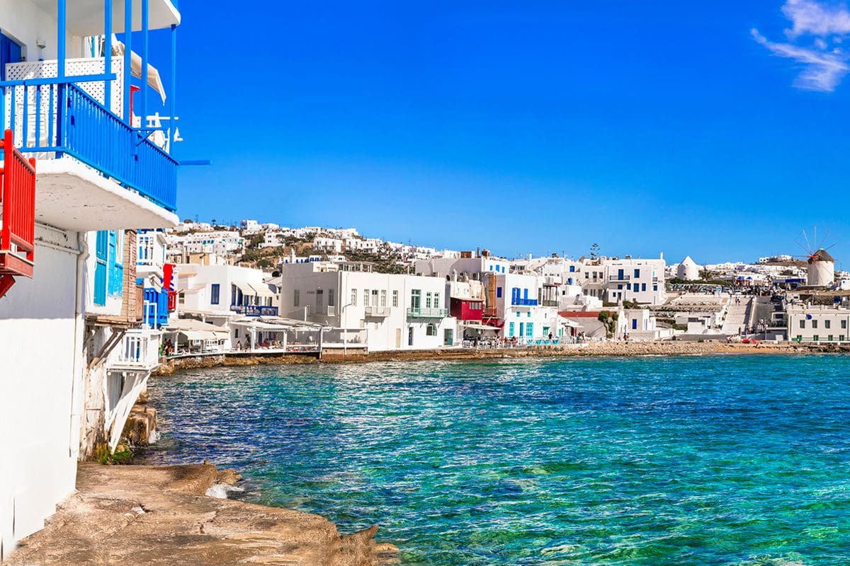 Panorama of Little Venice, Mykonos