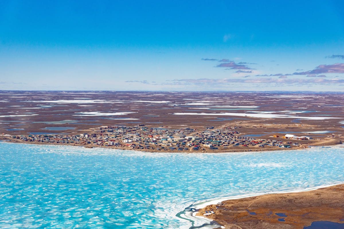 Cambridge Bay, Nunavut in the springtime