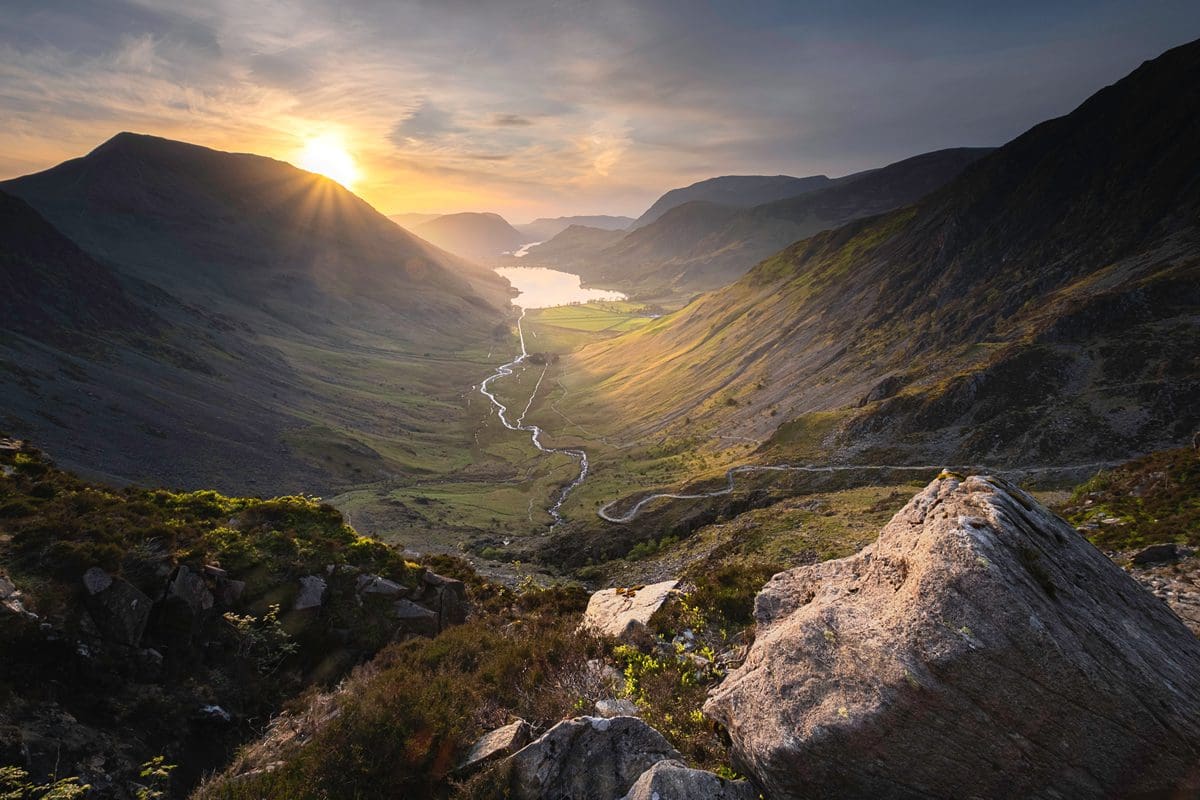 Sunset over Buttermere Fell, Lake District