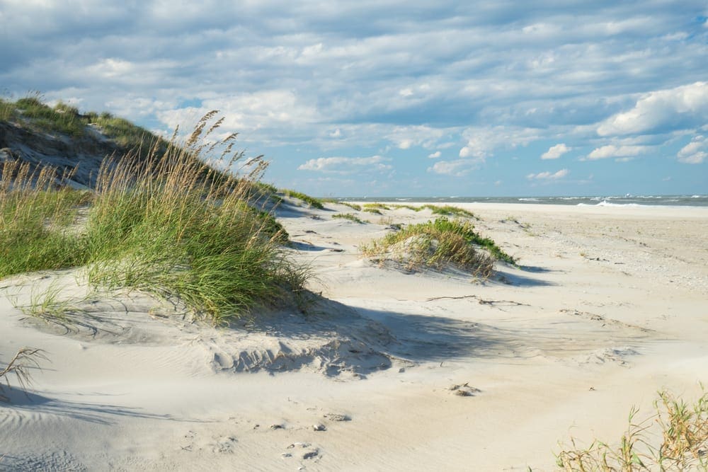 Outer Banks sand dunes. Holidays to North Carolina