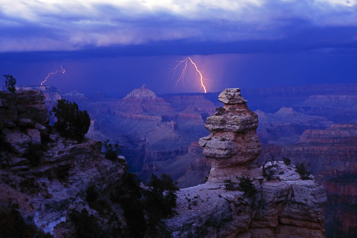 Lightning over Grand Canyon National Park – Arizona Office of Tourism/Xanterra Travel Collection