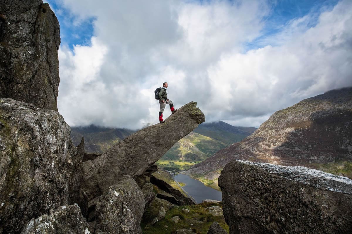 Ogwen Valley viewed from Cannon Rock on Tryfan, Snowdonia – Visit Britain/Nadir Khan