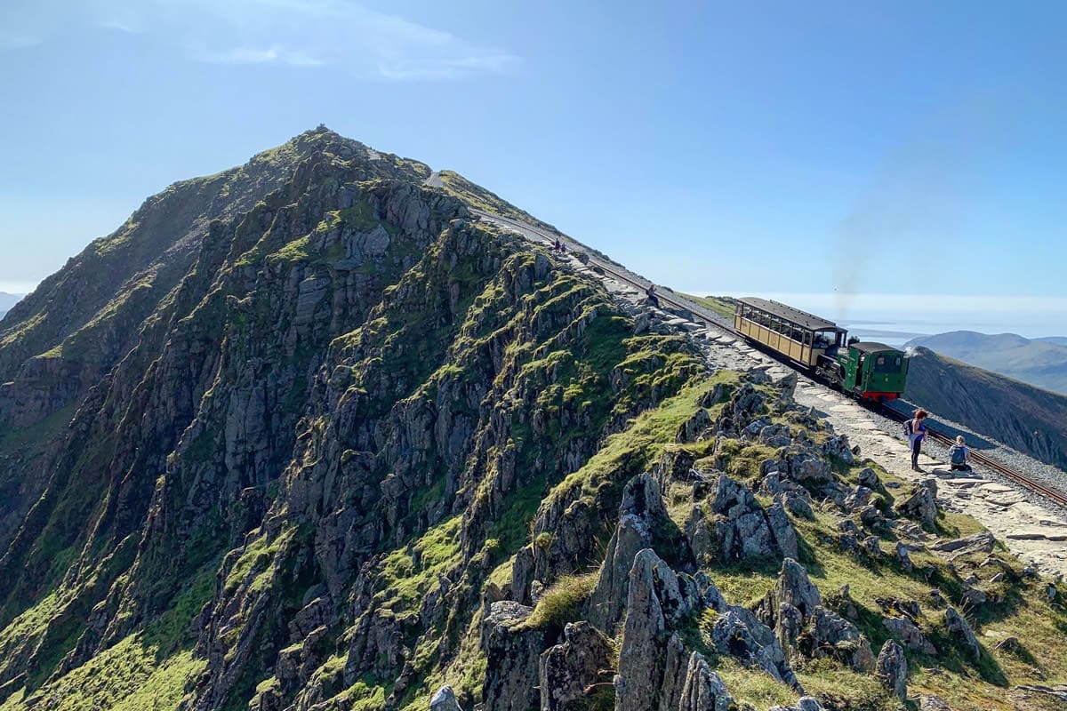 Snowdon Mountain Railway in north Wales - Visit Britain/Snowdon Mountain Railway/Camera Drone UK