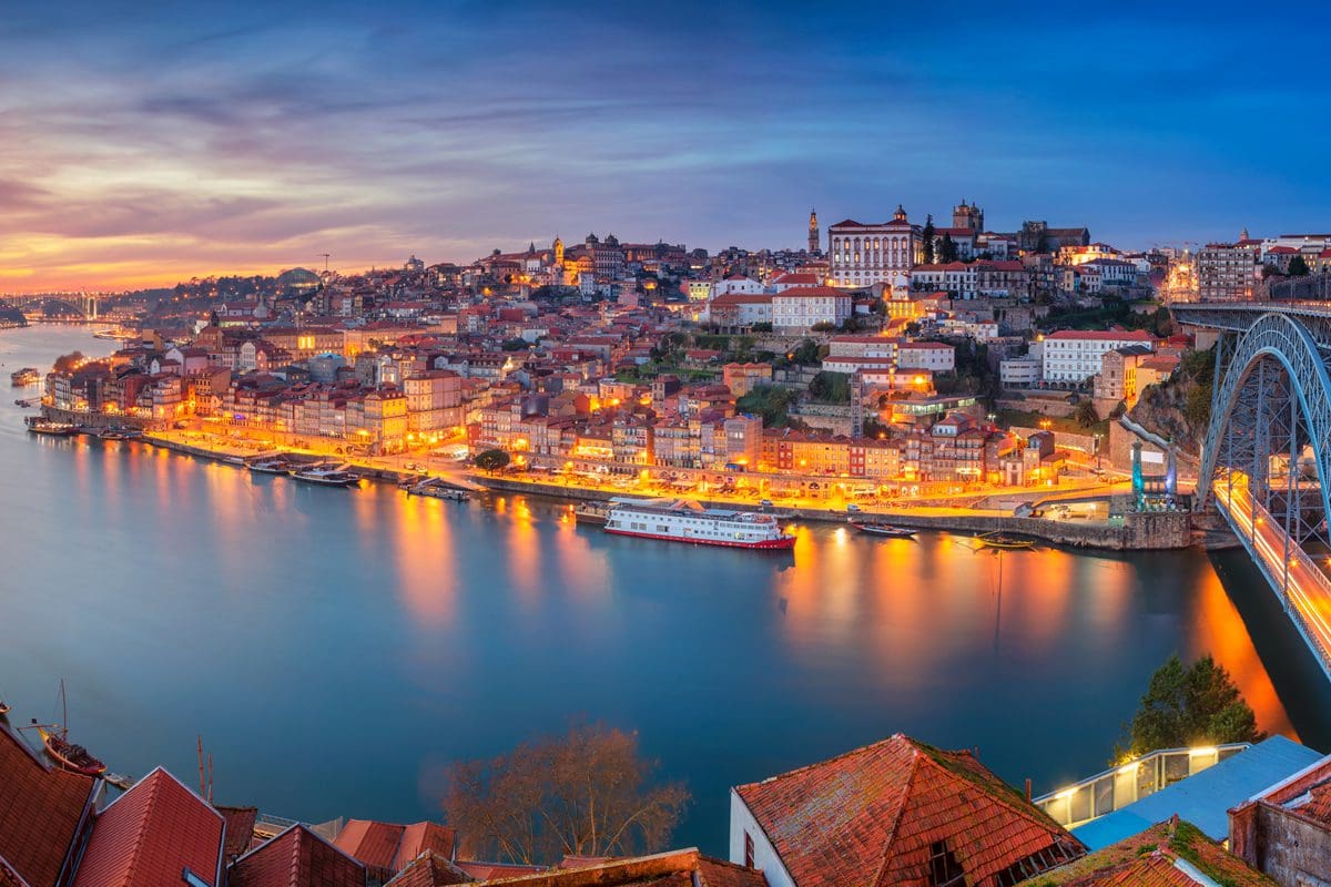 Porto panorama at night