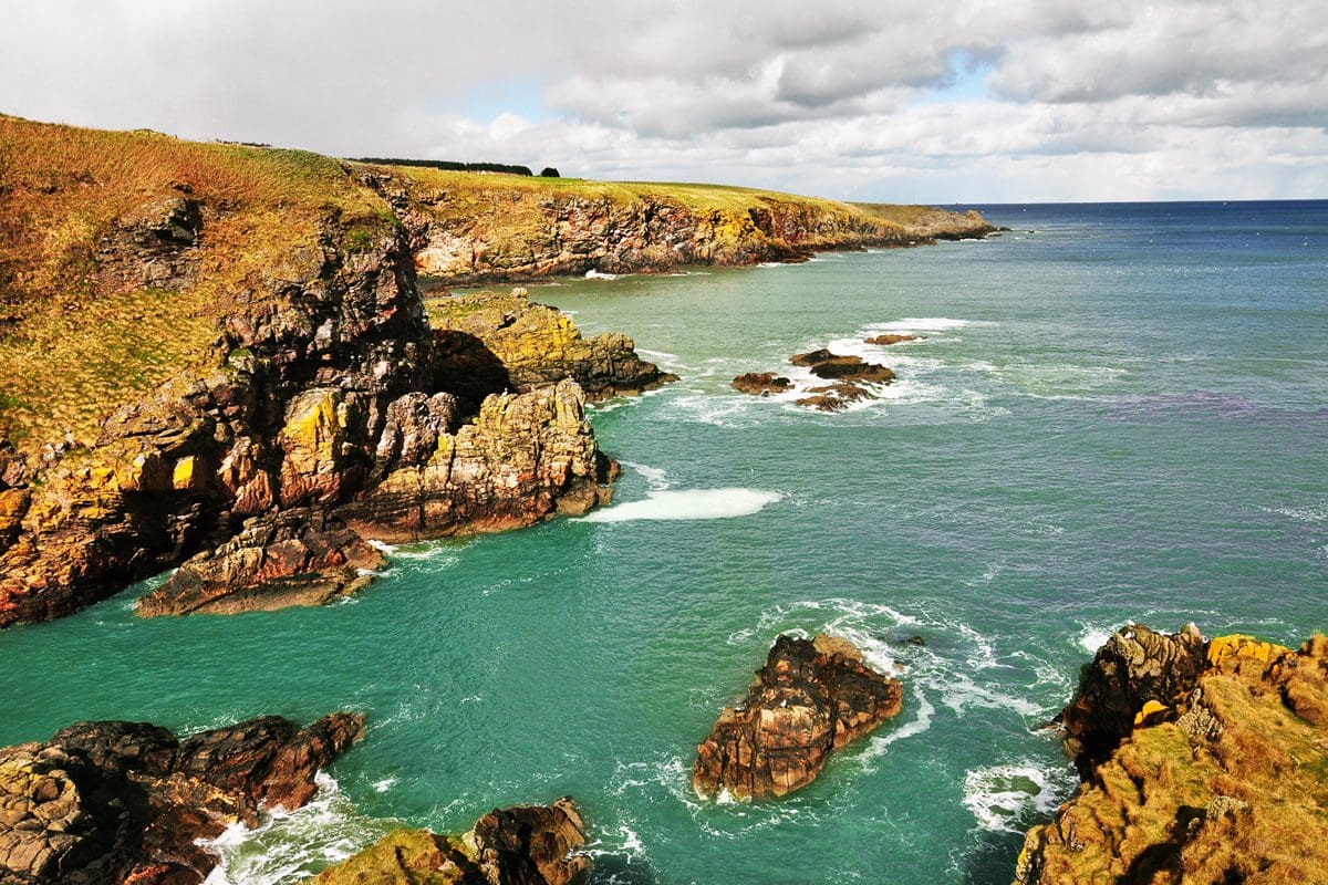 Cove Bay cliffs, Aberdeenshire
