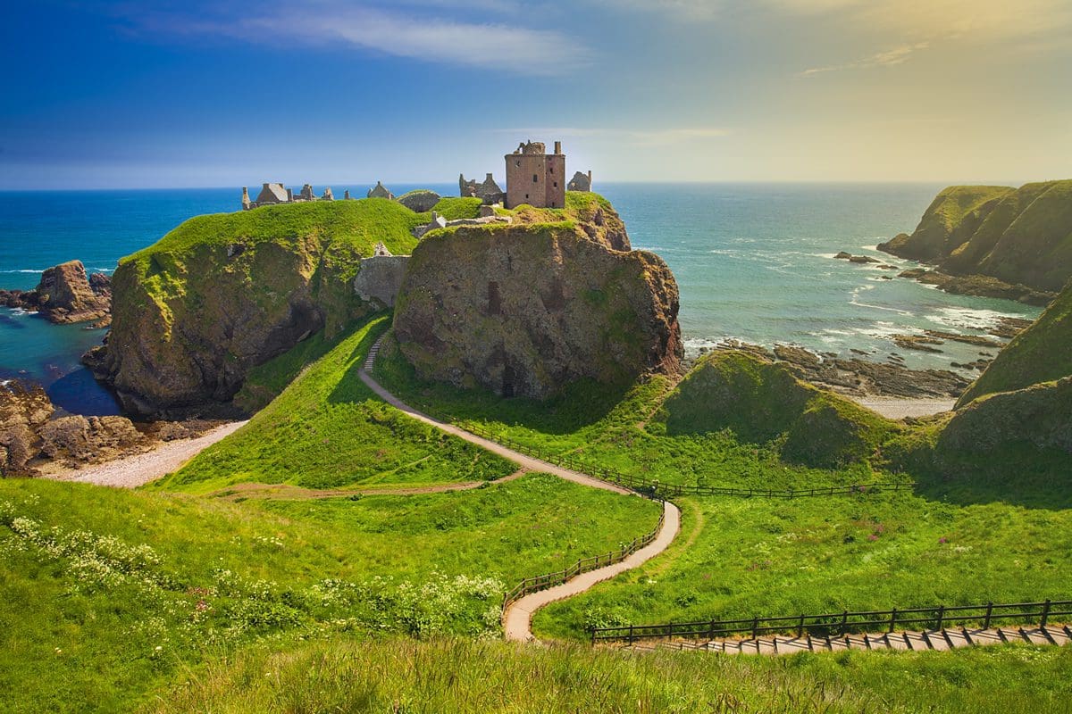 Dunnottar Castle in Aberdeenshire, Scotland