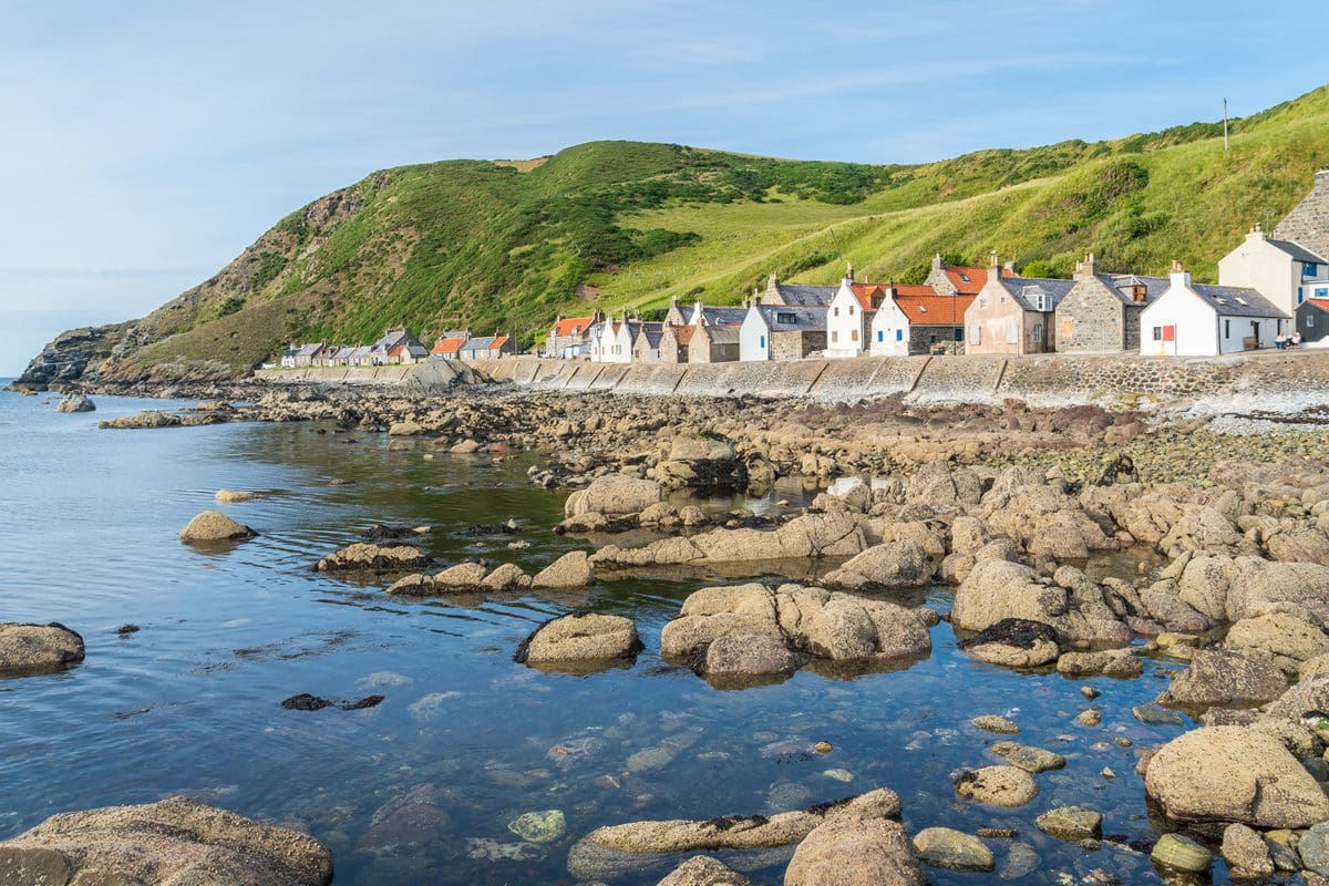 Sunny afternoon in Crovie, Aberdeenshire