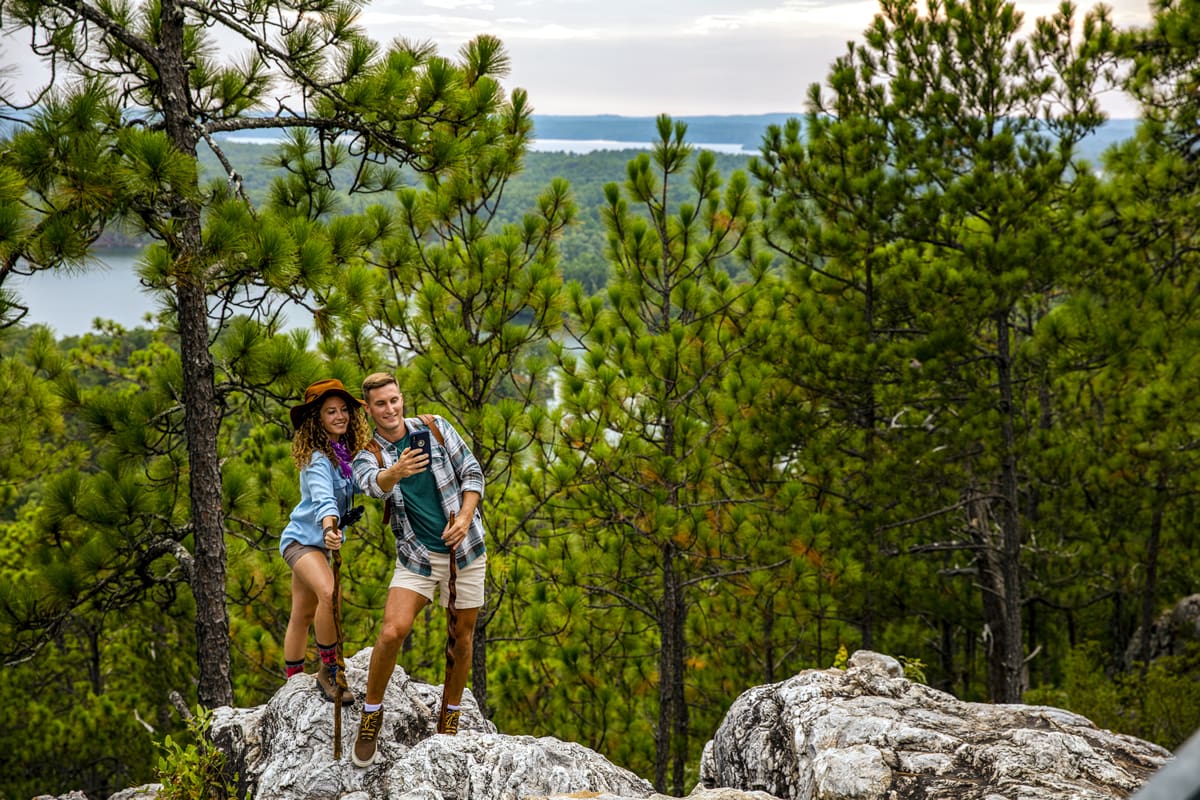 Hikers on the Smith Mountain Trail - Alabama Tourism/Scott Baker