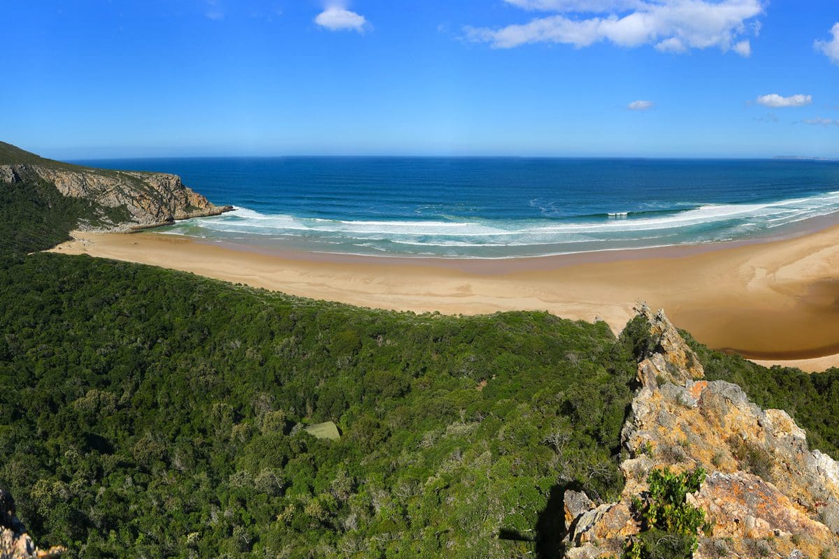 Nature's Valley beach viewed from Pig's Head on the Garden Route