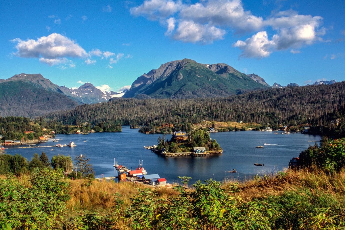 Halibut Cove across Kachemak Bay, Alaska