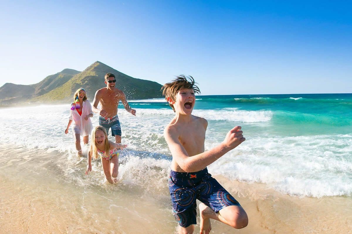 Beach family fun - St Kitts Tourism