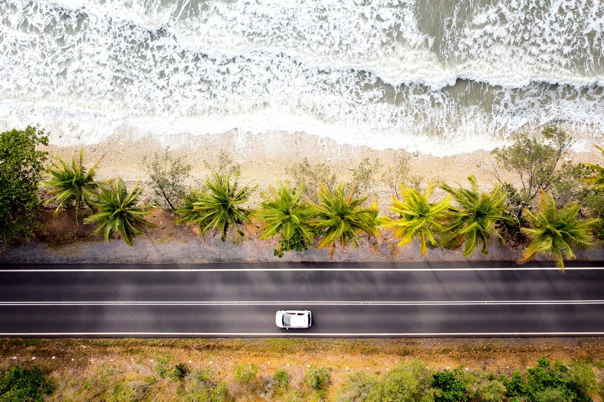 Coastal road in Tropical North Queensland