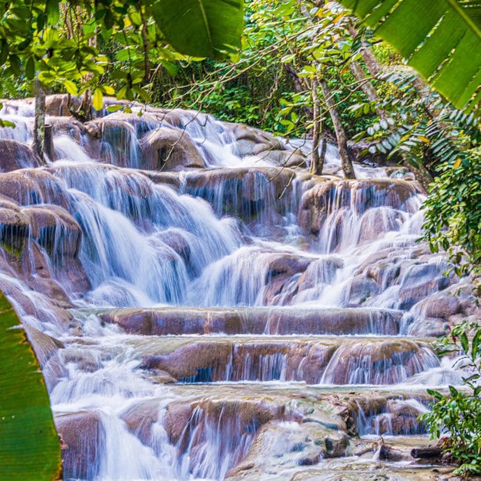 Dunns River Falls in Ocho Rios, Jamaica
