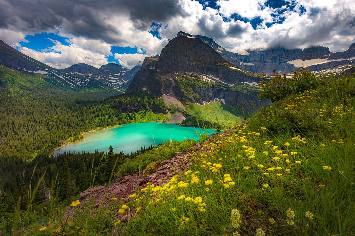 Grinnell Lake, Glacier National Park in Montana