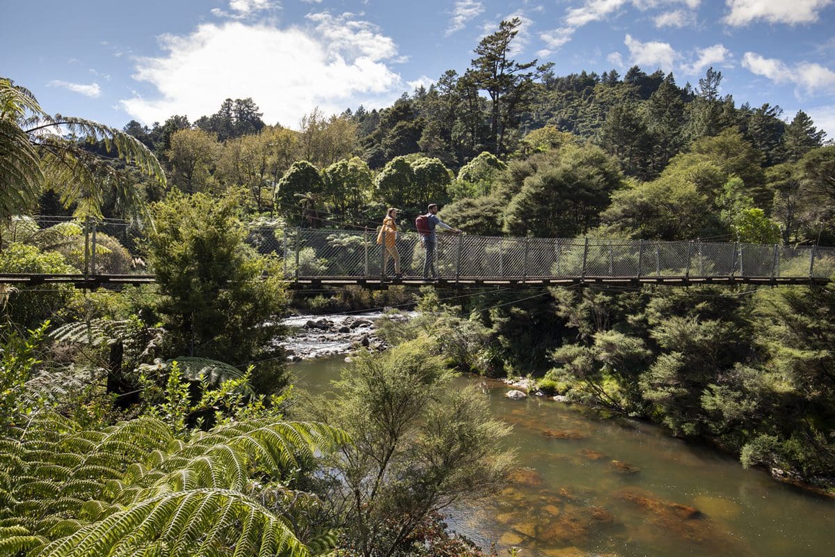 Bridge walk in Karangahake Gorge
