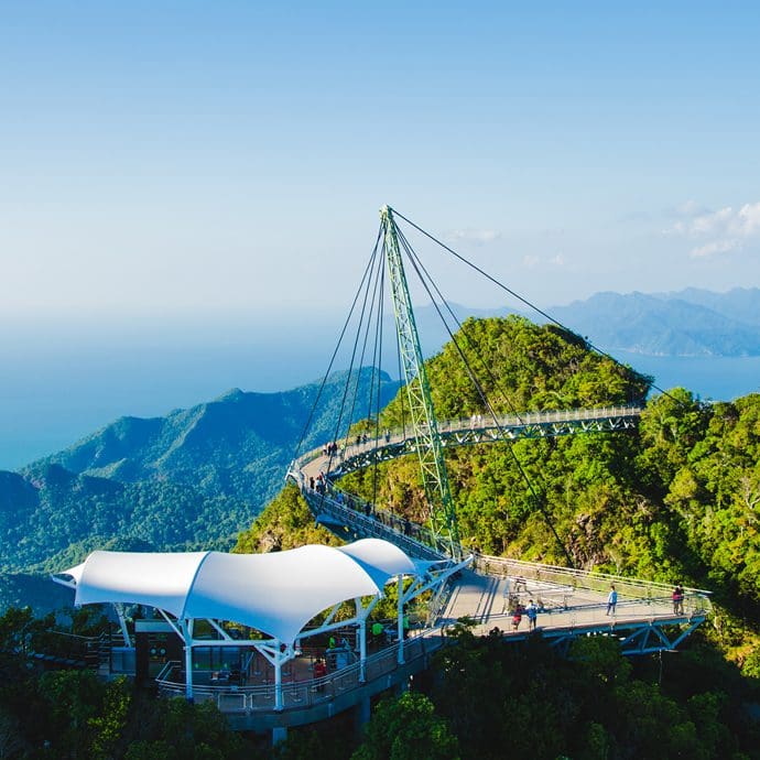 Pedestrian viewing bridge in Langkawi