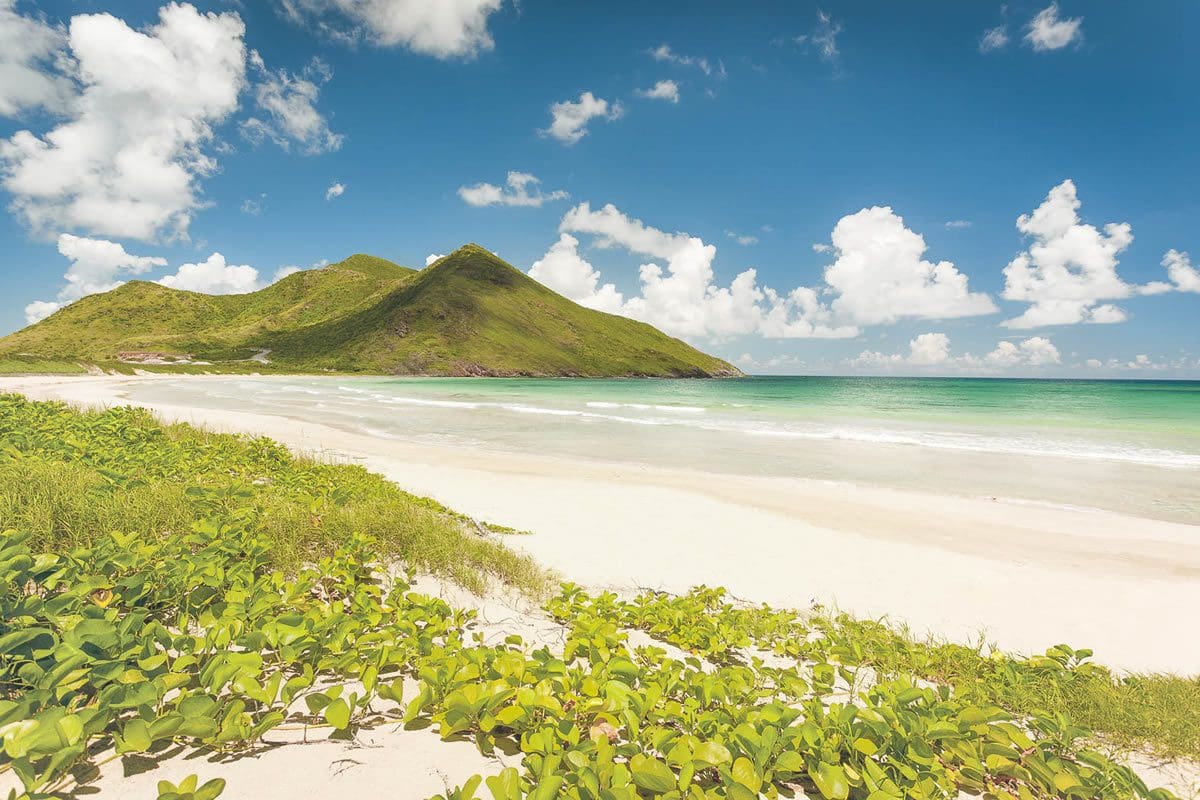 White sandy beach - St Kitts Tourism