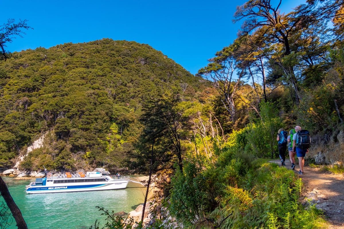 Boat at Medlands Beach, Abel Tasman - Abel Tasman Sea Shuttle