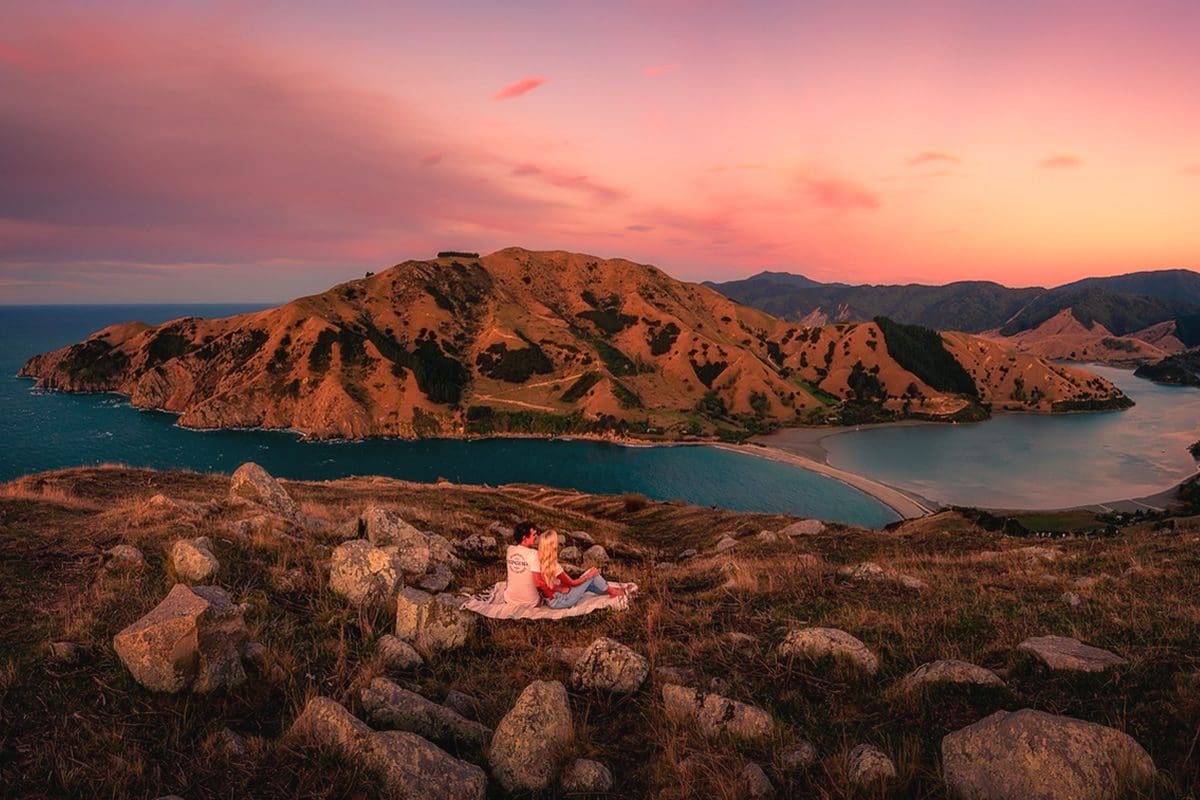 Enjoying the sunset over Cable Bay - Nelson Tasman/CJ Maddock