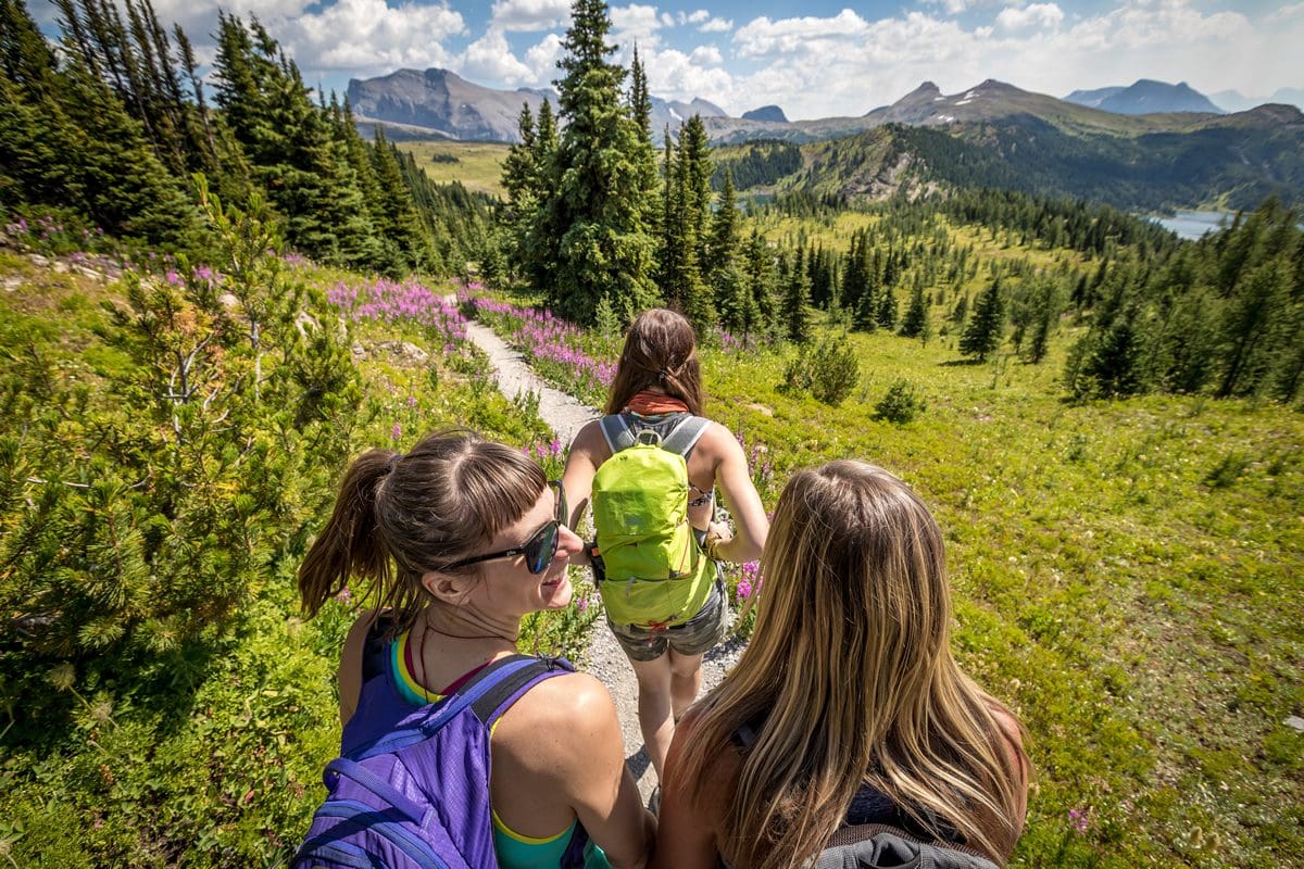 Casual hike in the alpine meadows of Banff - Travel Alberta/John Price