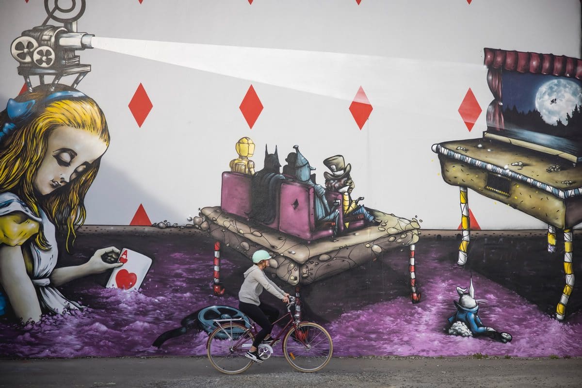 Christchurch street art, Canterbury - Tourism New Zealand/Miles Holden