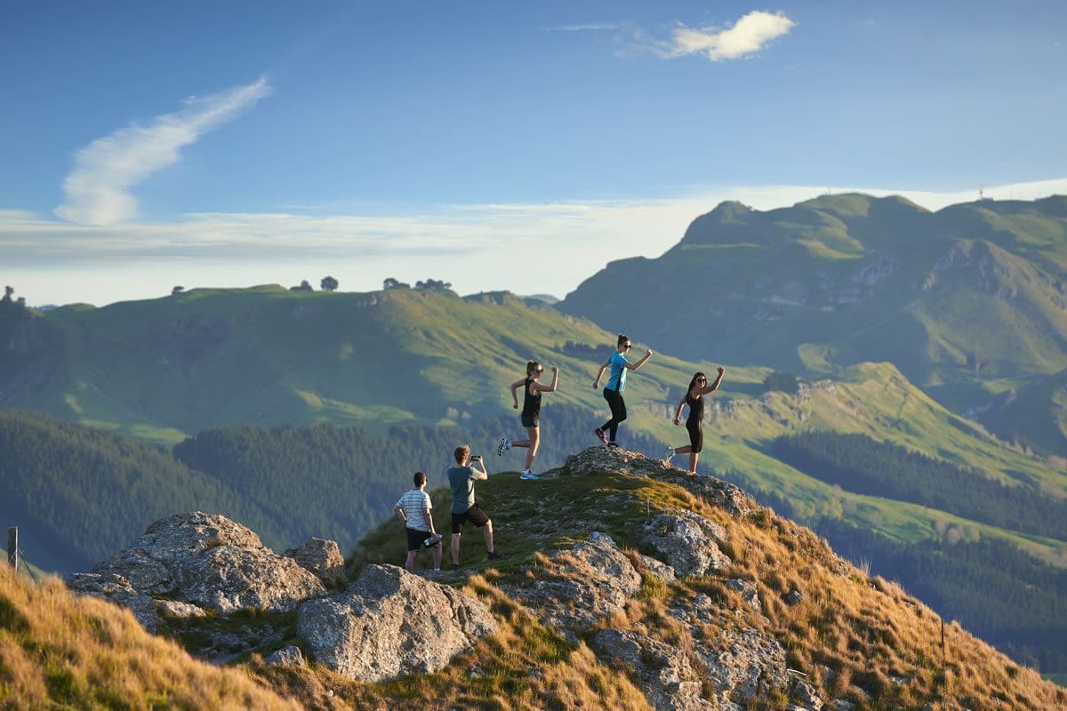 Friends walking Te Mata Peak - Hawkes Bay Tourism/Brian Culy