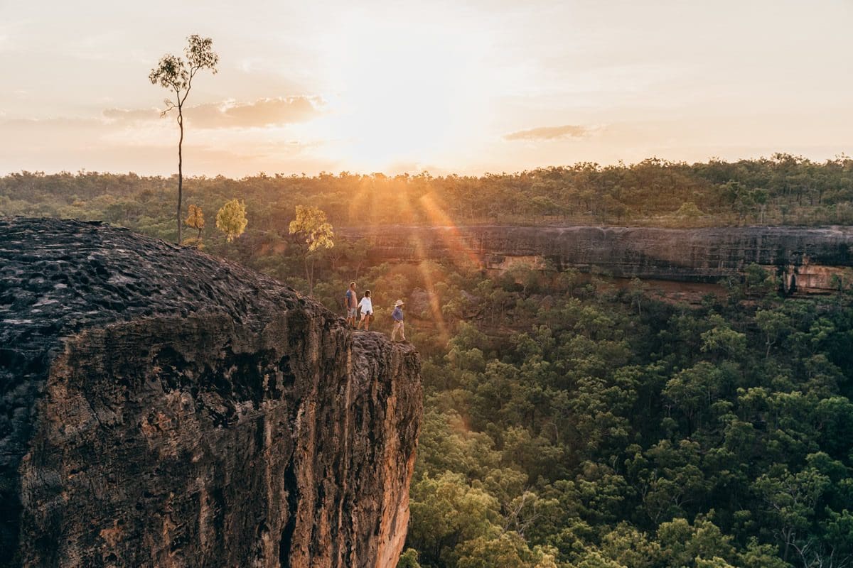 Enjoying the views on a Jarramali Rock Art Tour - Tourism North Queensland