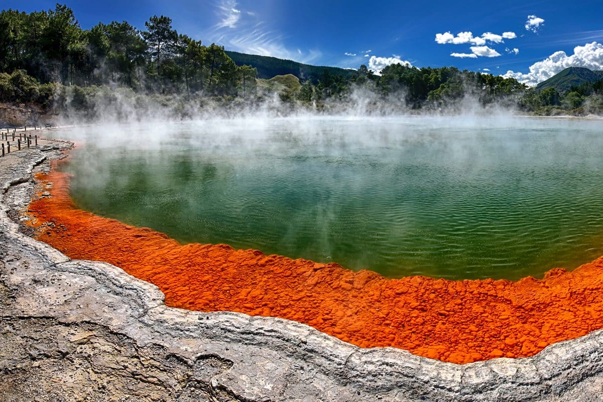 Rotorua Champagne Pool thermal lake, Wai-o-Tapu, New Zealand