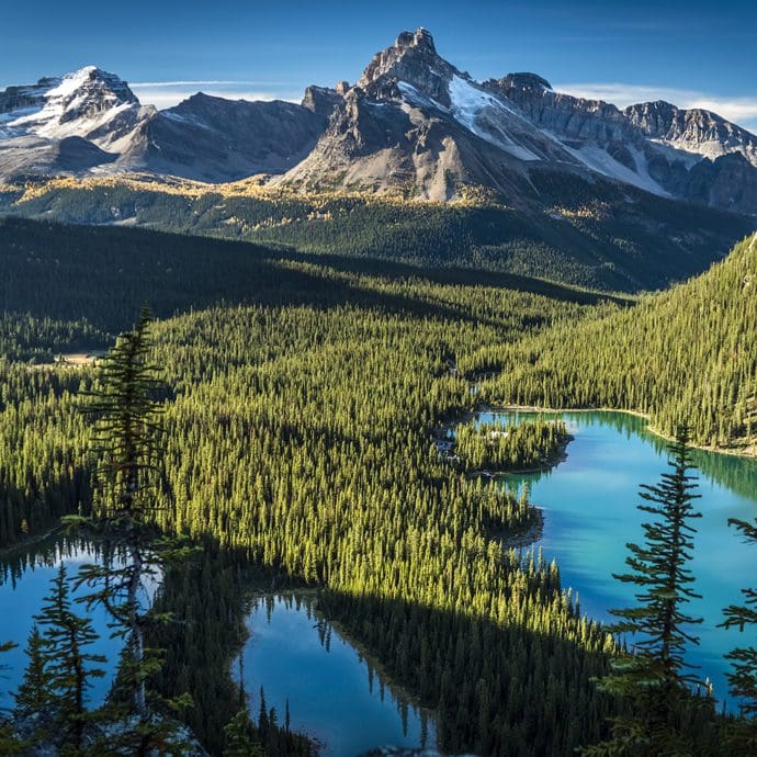 May Lake and Lake Ohara, Yoho National Park, British Columbia May Lake and Lake Ohara, Yoho National Park, British Columbia
