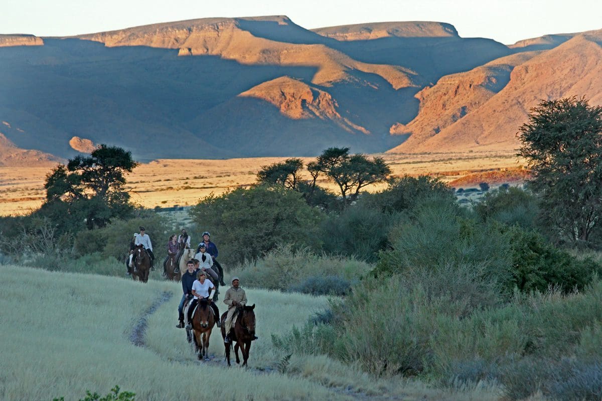Horse-riding in Namib Naukluft National Park - Namibia Tourism Board/James McCaul/Solimar International