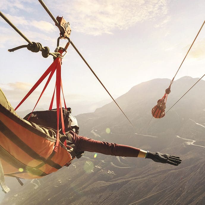 Jais Flight - The world's longest zip-line - Ras Al Khaimah Tourism