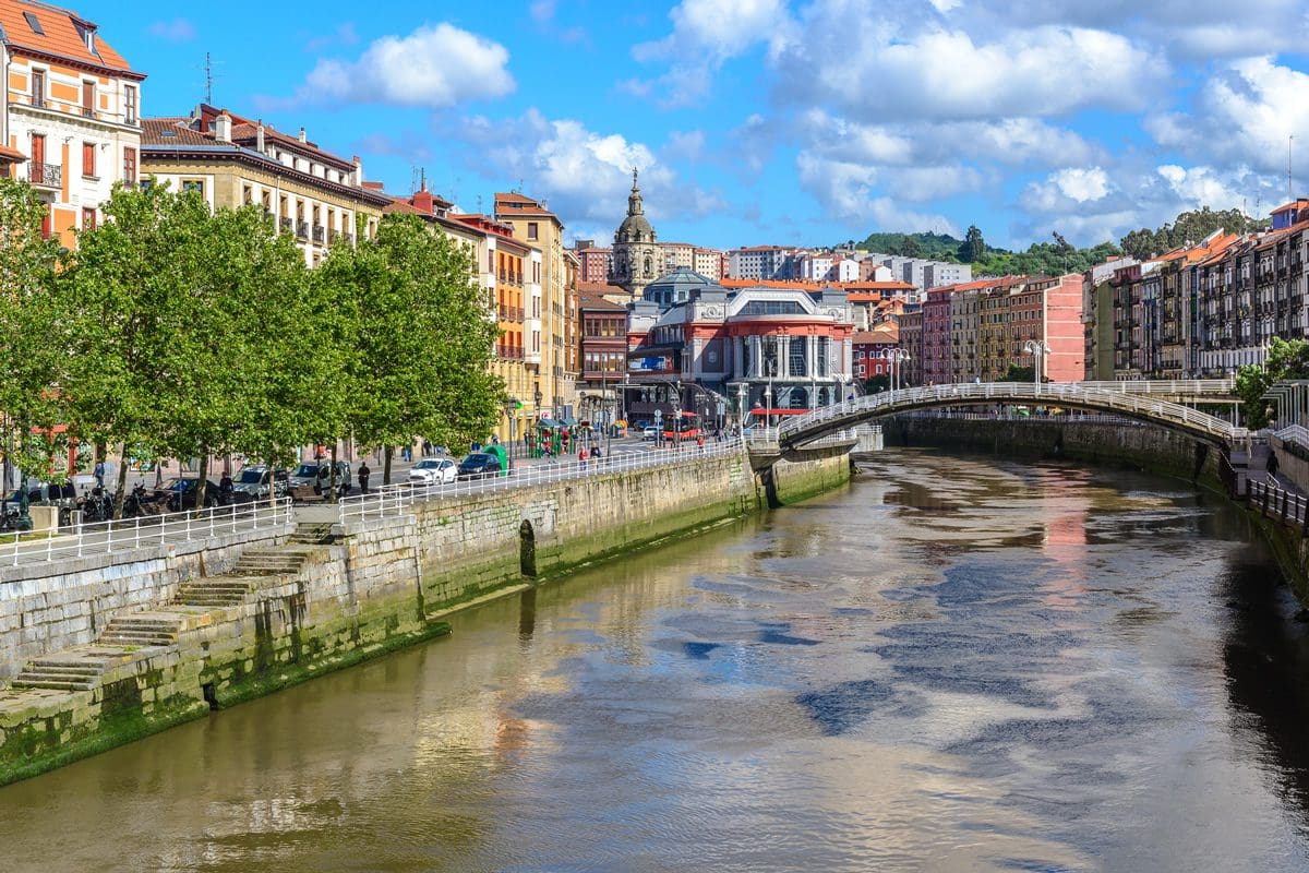Old Town of Bilbao in Basque Country, Spain