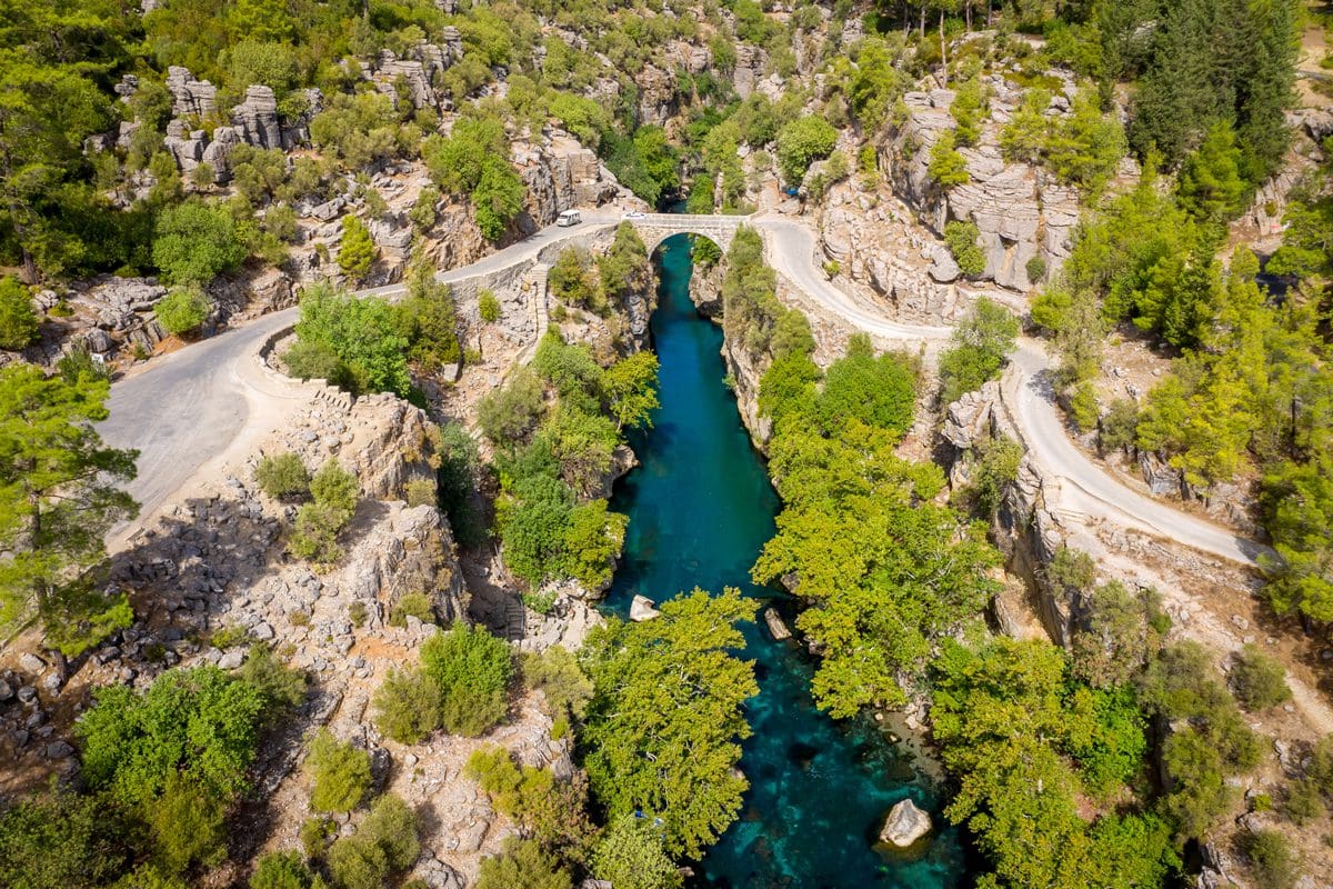 Bridge over Koprucay River Gorge, Kopruku National Park