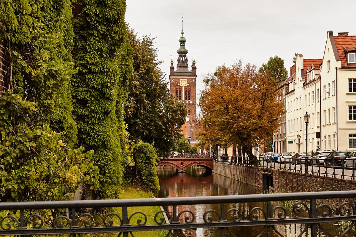 Gdansk old town in autumn
