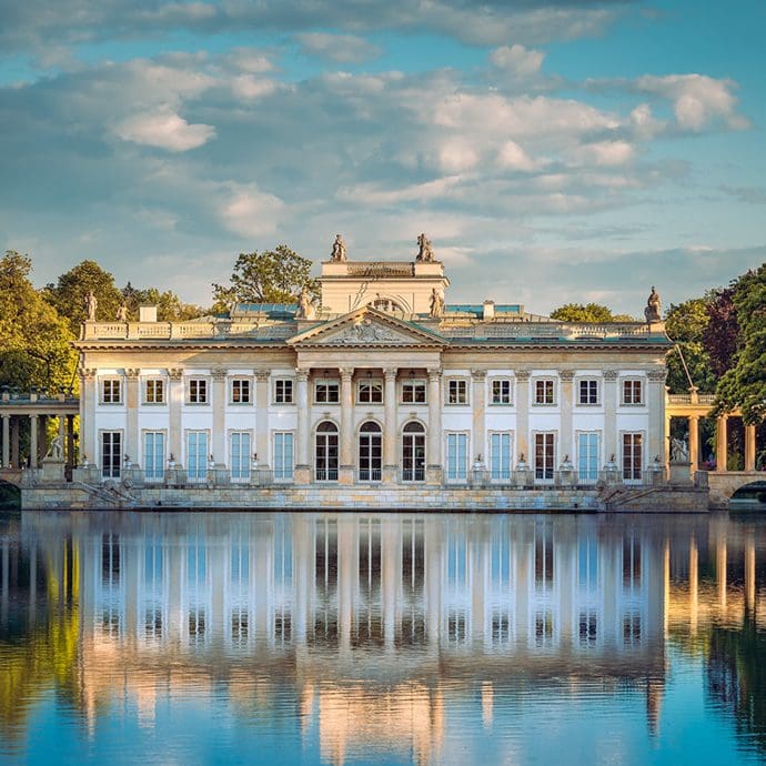 Lazienki Park's Royal Palace in Warsaw