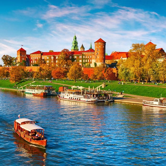 Wawel Castle on the River Wisla, Krakow