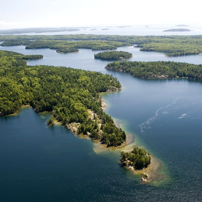 Sault Ste Marie aerial view - Destination Ontario