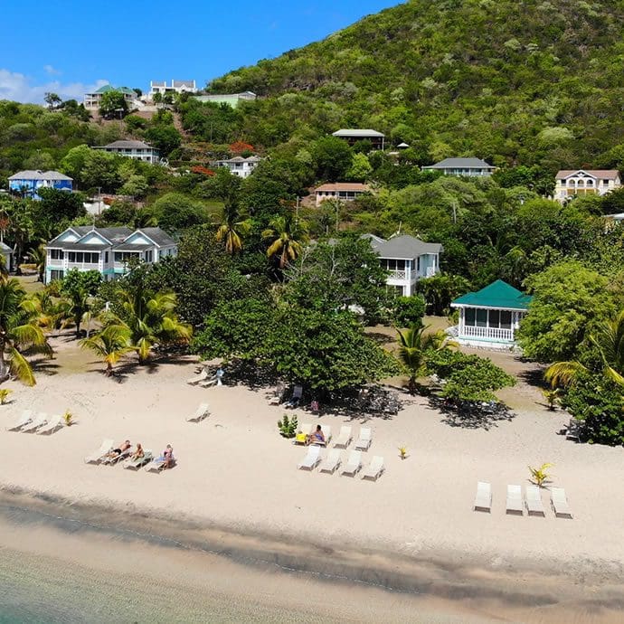 Beach at Oualie Beach Resort Nevis
