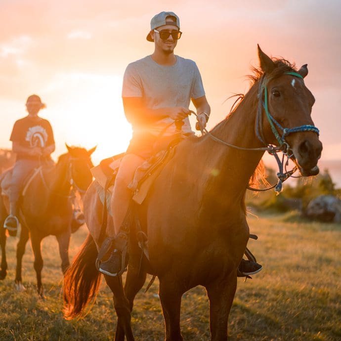 Sunset horseback ride - Nevis Tourist Board