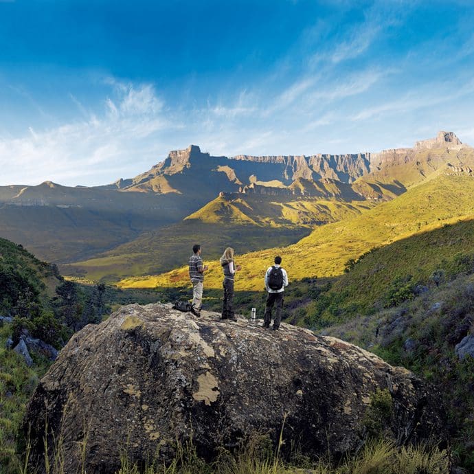Enjoying the Drakensberg views - South Africa Tourism