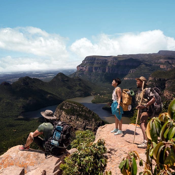 Enjoying the views of Blyde River Canyon and Three Rondavels - South Africa Tourism