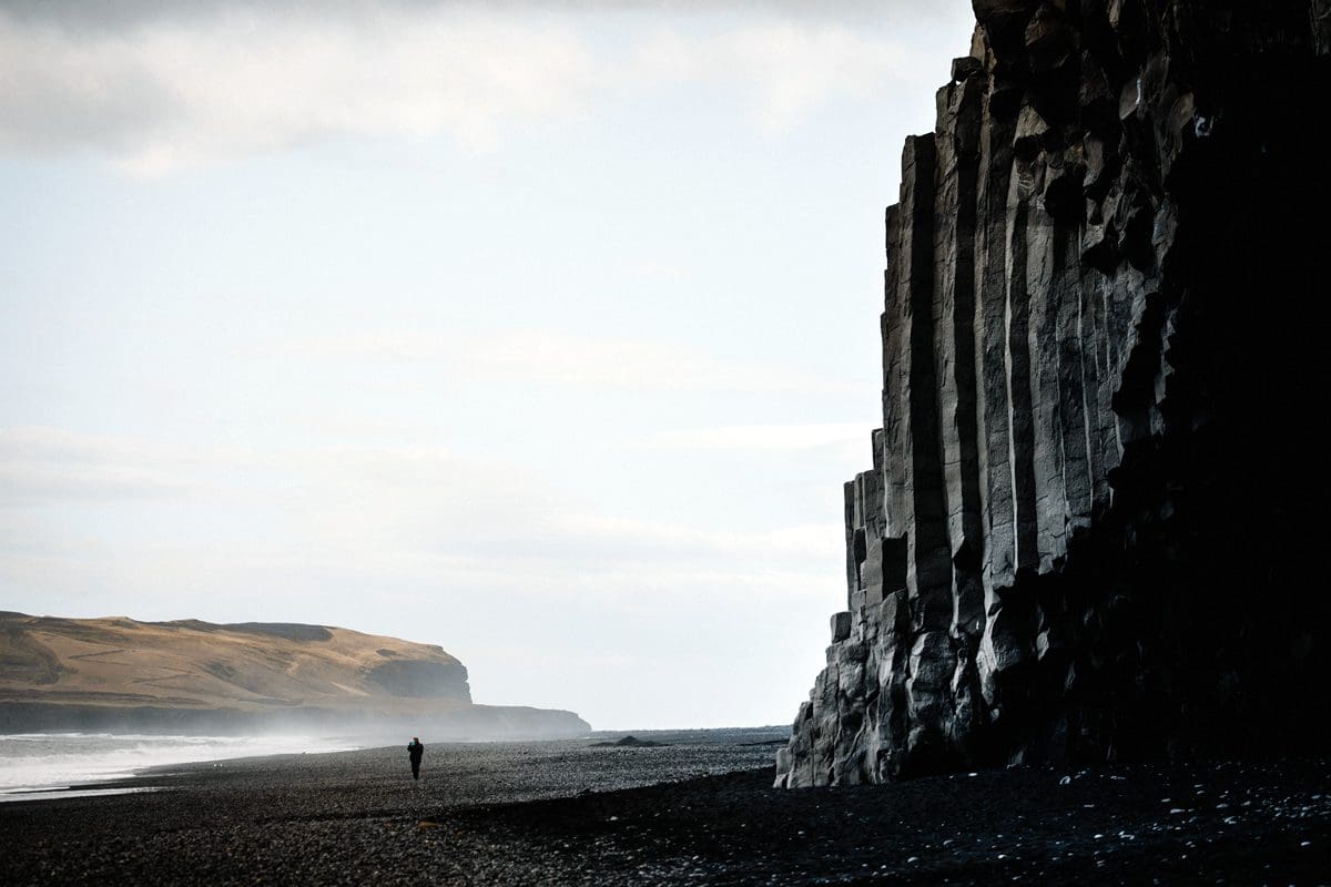 Basalt columns on Reynisfjara's Black Beach - Visit Iceland/Icelandic Explorer