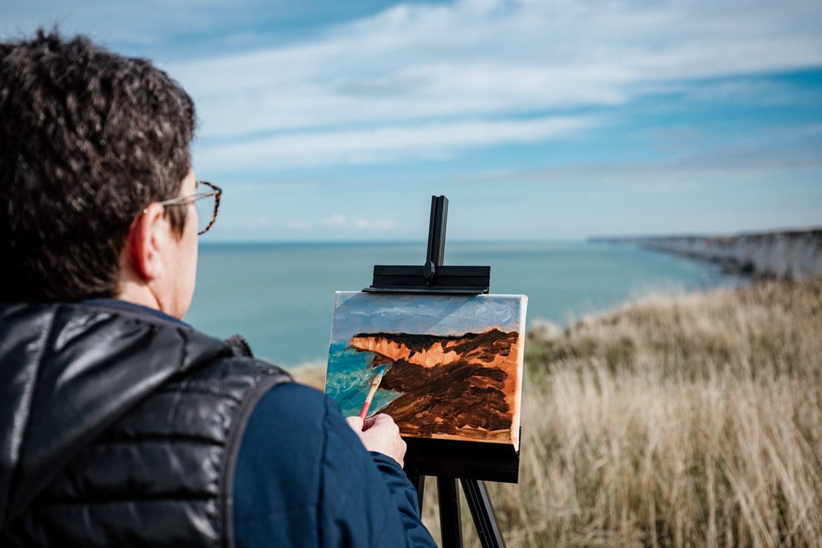 Impressionist Oil Painting on the Alabaster Coast, Fécamp - Normandy Tourism/Thomas le Floc'h