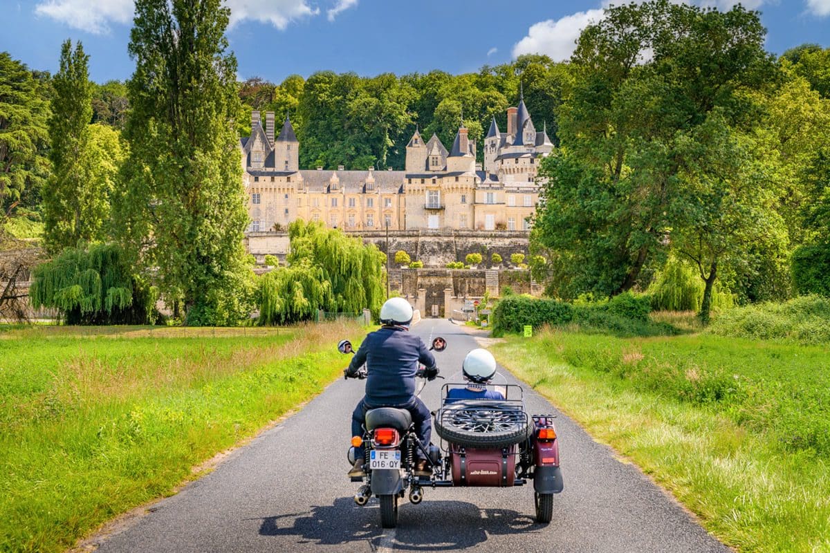 Retro motorbike and side-car tour - Agence Départementale du Tourisme de Touraine/Jean Christophe Coutand