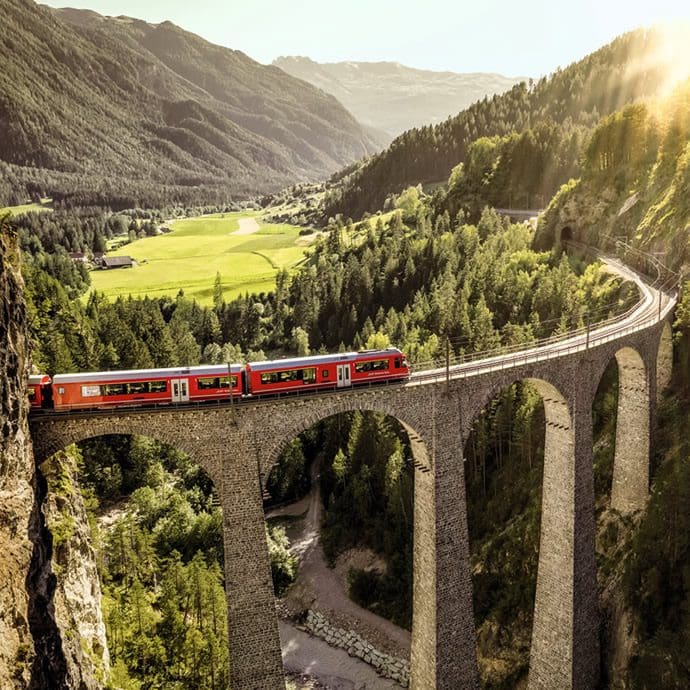 Filisur Landwasser Viaduct, Alpine Circle - Switzerland Tourism/Rob Lewis Filisur Landwasser Viaduct, Alpine Circle - Switzerland Tourism/Rob Lewis