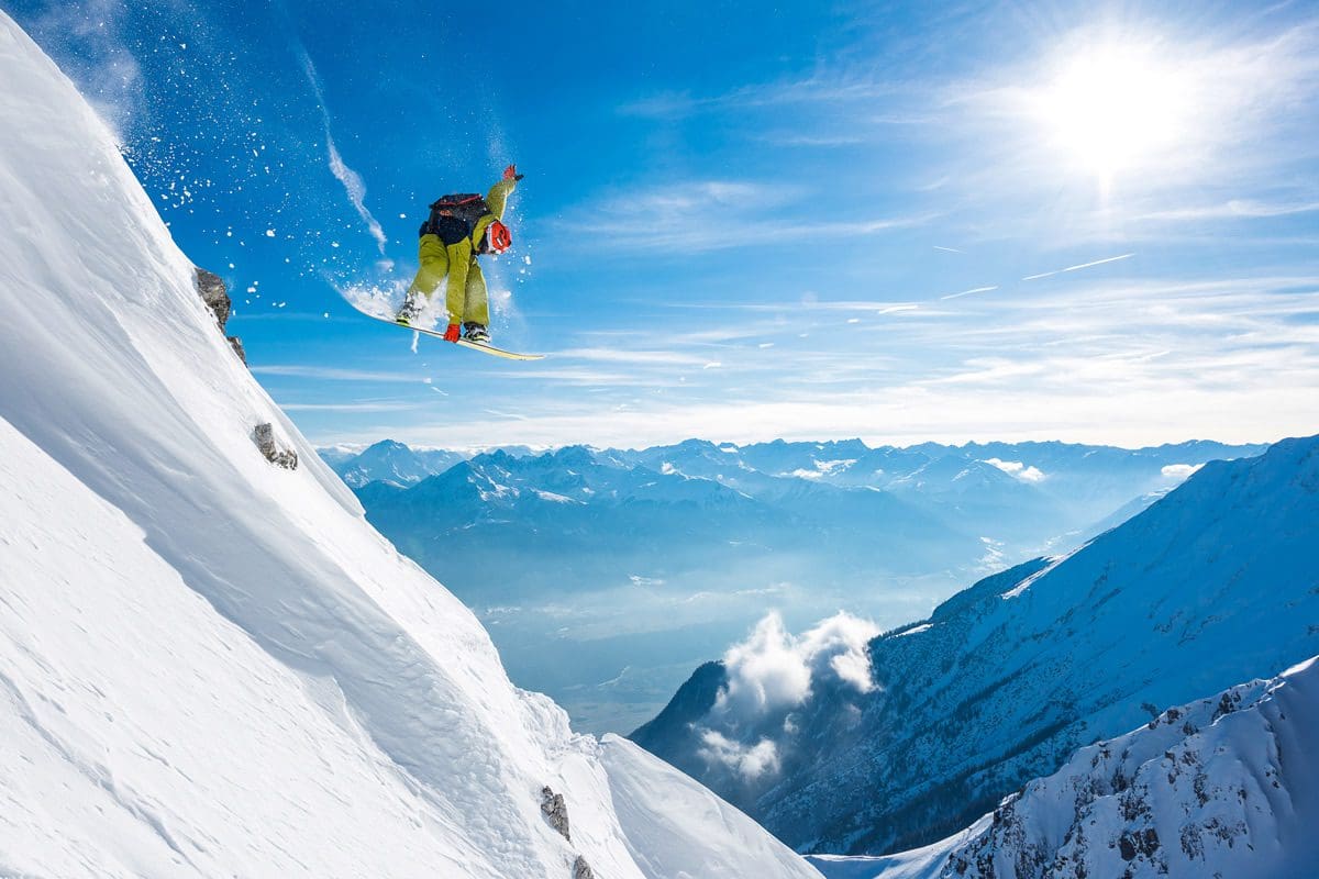 Freeride snowboarding, Nordkette - Innsbruck Tourismus/Klaus Polzer