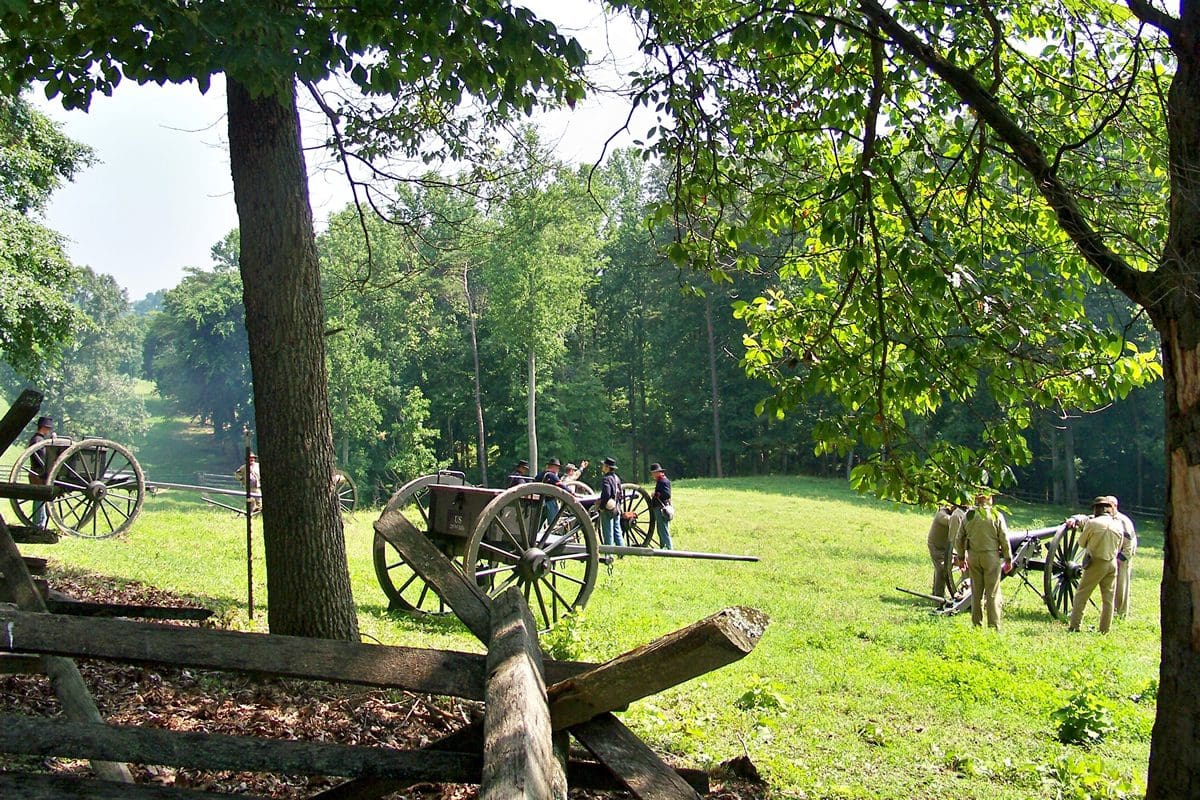 Mill Springs Battlefield National Monument reenactors - The Gorge underground canoeing - Kentucky Tourism