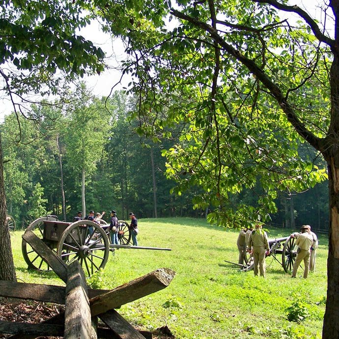 Mill Springs Battlefield National Monument reenactors - The Gorge underground canoeing - Kentucky Tourism