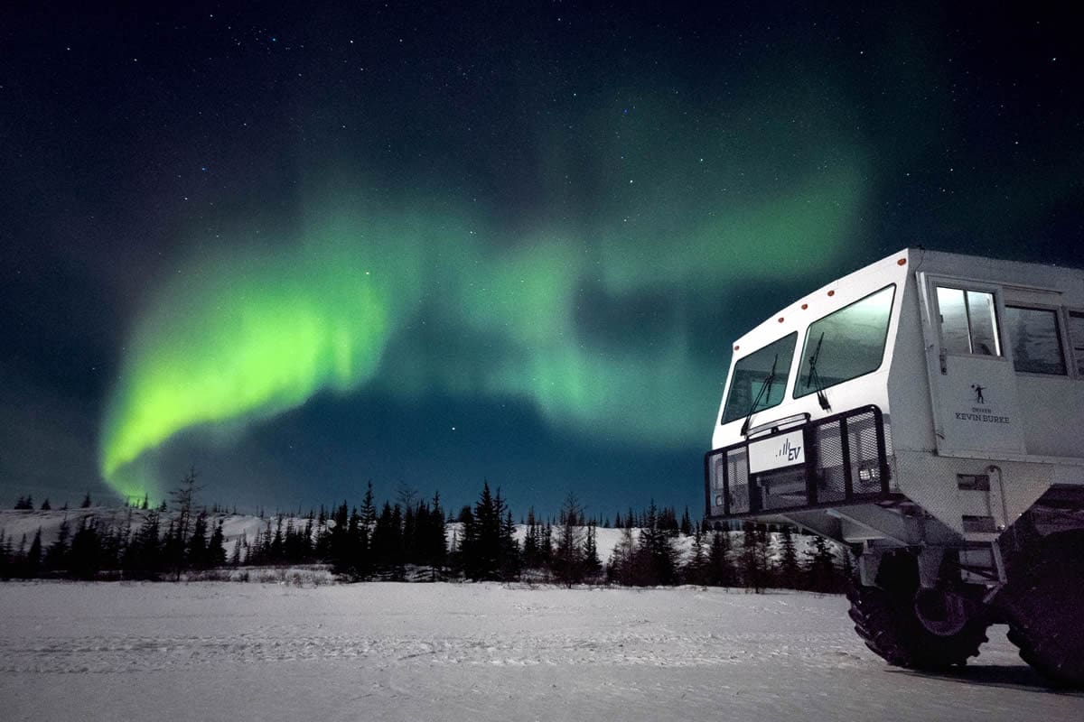 Northern lights over Churchill during March - Travel Manitoba